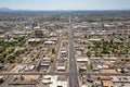 Looking south from University Drive along Country Club Drive over Mesa, AZ