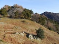 Looking to Castle Crag, Borrowdale, Lake District Royalty Free Stock Photo