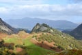 Looking to Castle Crag near Rosthwaite, Lake District Royalty Free Stock Photo