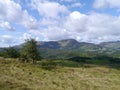 Looking to Coniston Fells from Black Crag, Lake District Royalty Free Stock Photo