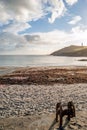 Looking to the Gribbin Head from Menabilly Beach