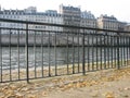 Looking to the Left Bank of the Seine River, Paris Royalty Free Stock Photo