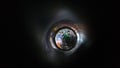 Looking in to the Pub through Peephole Royalty Free Stock Photo
