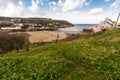 Looking to village and small natural harbour, Aberporth