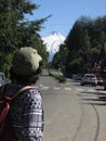 Looking to volcan Villarica, Caburgua, Chile Royalty Free Stock Photo