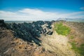 Looking in to the Volcano Eldborg crater