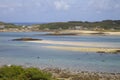 Looking towards New Grimsby from Bryher, Isles of Scilly, England Royalty Free Stock Photo