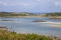 Looking towards New Grimsby from Bryher, Isles of Scilly, England Royalty Free Stock Photo