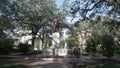 Looking towards oglethorpe statue in chippewa square, savannah