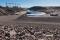 View from Davis Dam on the Colorado River Royalty Free Stock Photo