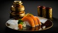 Sushi Night with Friends: Enjoy the Fresh and Delicious Seafood of Our Japanese Restaurant - ai generated