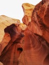 Looking up at Antelope Canyon