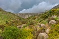 Looking up at Ben Crom Dam