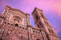 Looking up at the Cathedral of Santa Maria del Fiore Royalty Free Stock Photo