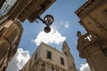 Looking up in the center of Lecce - Salento Italy Royalty Free Stock Photo