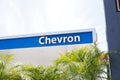 Chevron gas station sign