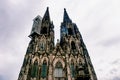 Looking Up at the Cologne Cathedral Kolner Dom Royalty Free Stock Photo