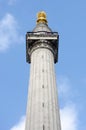 Looking up at Column of London Fire Monument