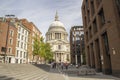 Looking up at the domed roof of St Pauls Cathedral, London, England, UK, May 20, 2017 Royalty Free Stock Photo