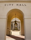City Hall Archway Entrance Royalty Free Stock Photo