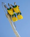 Looking up a fairground ride