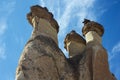 Looking up at fairy chimneys