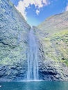Skyward Cascade: Hanakapiai Falls in the Heart of Na Pali, Kauai