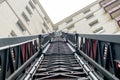 Looking up a Fireman Ladder Royalty Free Stock Photo