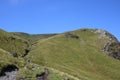 Walkers on footpath by Scales Beck, Blencathra Royalty Free Stock Photo