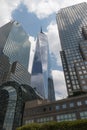 Looking up at the Freedom Tower from Battery Park