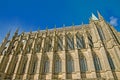 Looking up at the gothic chapel Royalty Free Stock Photo