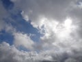 Looking up at Heaven, Lofty clouds in the Firmament Royalty Free Stock Photo