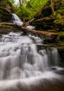 Looking up Huron Falls, in Glen Leigh, Ricketts Glen State Park