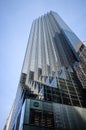 Looking up at the jagged side of Trump Tower - 5th Avenue, New Y Royalty Free Stock Photo