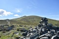 Skiddaw, Lake District, as seen from Bakestall viewpoint cairn Royalty Free Stock Photo