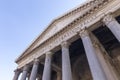 Looking up at the Pantheon in Rome, Italy