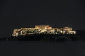 Parthenon on the Acropolis at night in Athens, Greece Royalty Free Stock Photo