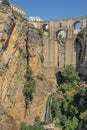 Looking up at the Puento Nuevo or New Bridge