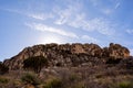 Looking Up At the Rounded Boulder Walls of Devils Hall Trail