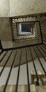 Concrete spiral staircase