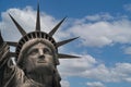 Looking up at the Statute of Liberty Royalty Free Stock Photo