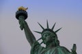 Looking up at the Statute of Liberty Royalty Free Stock Photo