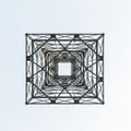 Such a tower, commonly used for power transmission or telecommuni Royalty Free Stock Photo