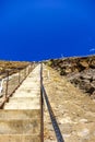 Looking up Jacobs Ladder St Helena Royalty Free Stock Photo