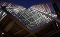 Looking Up at Tall Steel Structure