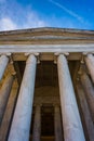 Looking up at the Thomas Jefferson Memorial, in Washington, DC. Royalty Free Stock Photo