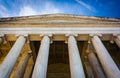 Looking up at the Thomas Jefferson Memorial, in Washington, DC. Royalty Free Stock Photo