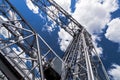 Close-up of the aerial lift bridge in Duluth, Minnesota Royalty Free Stock Photo