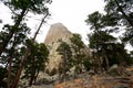 Looking Up To Devils Tower Royalty Free Stock Photo