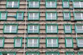 looking up at a tower block that has had its cladding removed due to being a fire hazard after the grenfell disaster, Horatia